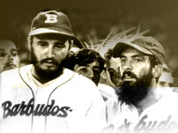 Fidel y Camilo, jugando con los Barbudos