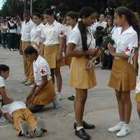 La Cruz Roja Cubana, (CRC) fundada hace 100 años, hoy multiplica su acción a través del Movimiento Juvenil