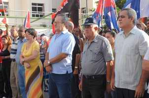 Dirigentes políticos y administrativos felicitaron a la población capitalina por la su condición de destacada en la emulación nacional por el 26 de Julio