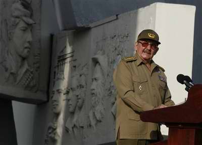 General de Ejército Raúl Castro Ruz, en el acto central con motivo del aniversario 54 del asalto a los cuarteles Moncada y Carlos Manuel de Céspedes